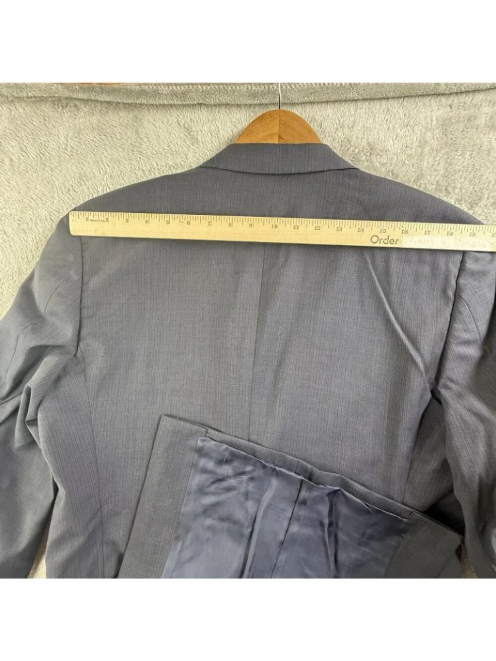 Canali Suit Jacket Mens EU 52 Blue Stripe Wool Made In Italy Sport Coat Blazer